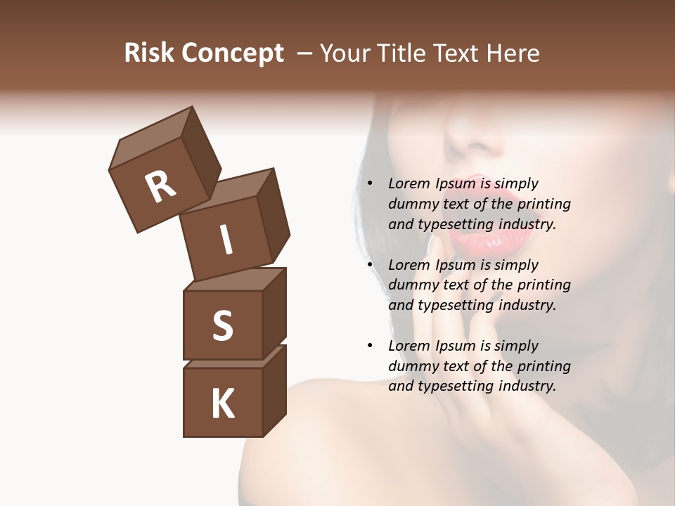 Face Isolated Lips PowerPoint Template