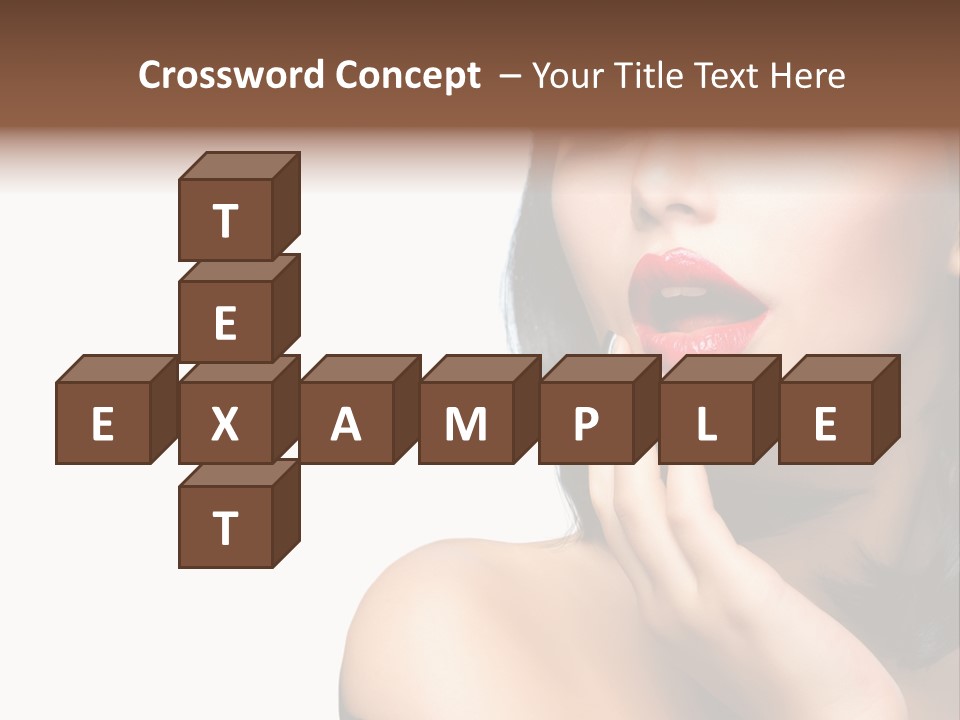 Face Isolated Lips PowerPoint Template