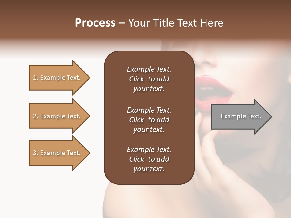 Face Isolated Lips PowerPoint Template