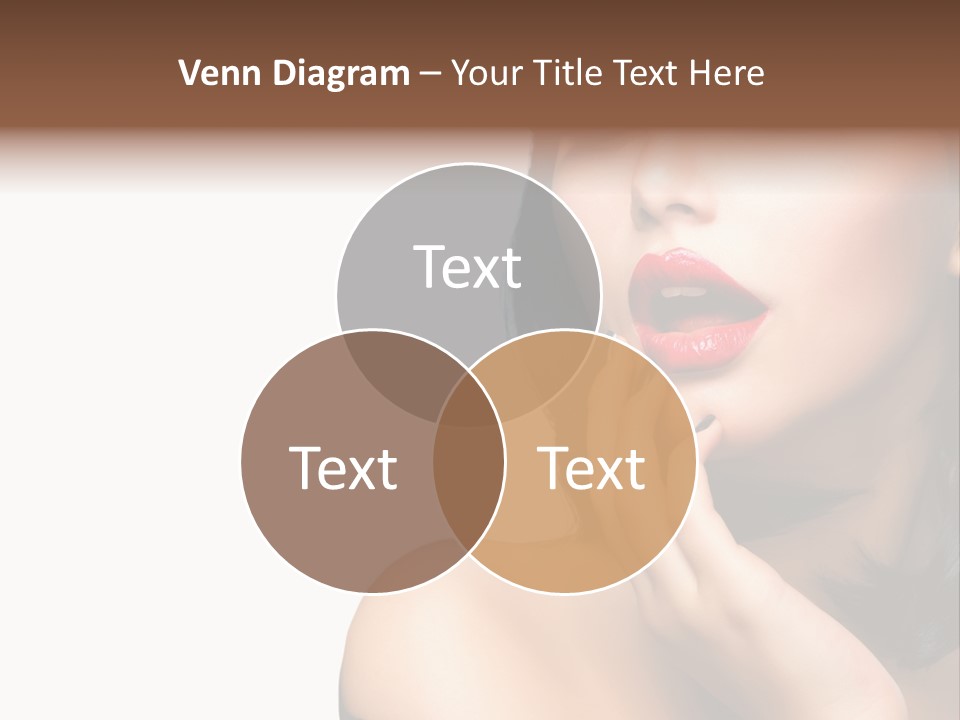 Face Isolated Lips PowerPoint Template