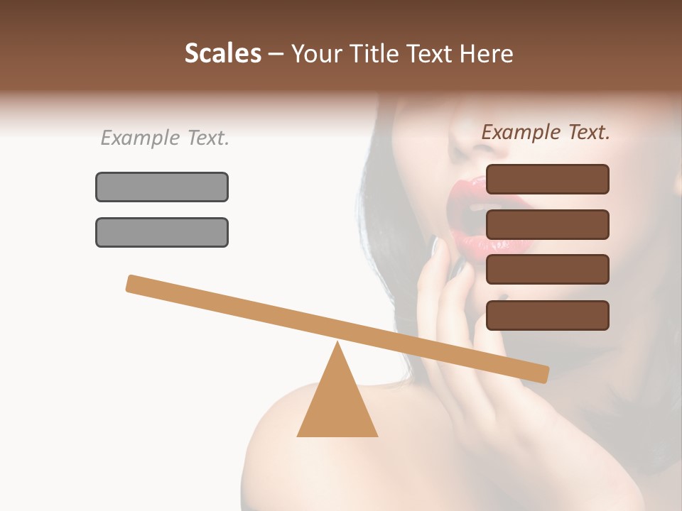 Face Isolated Lips PowerPoint Template