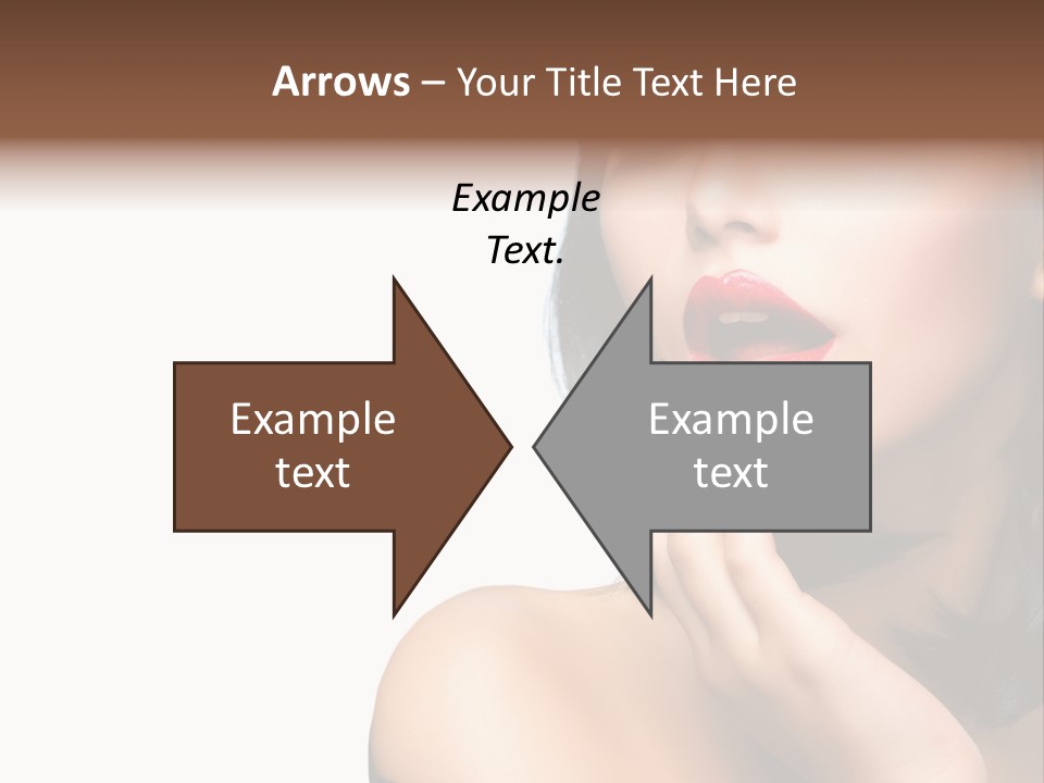 Face Isolated Lips PowerPoint Template