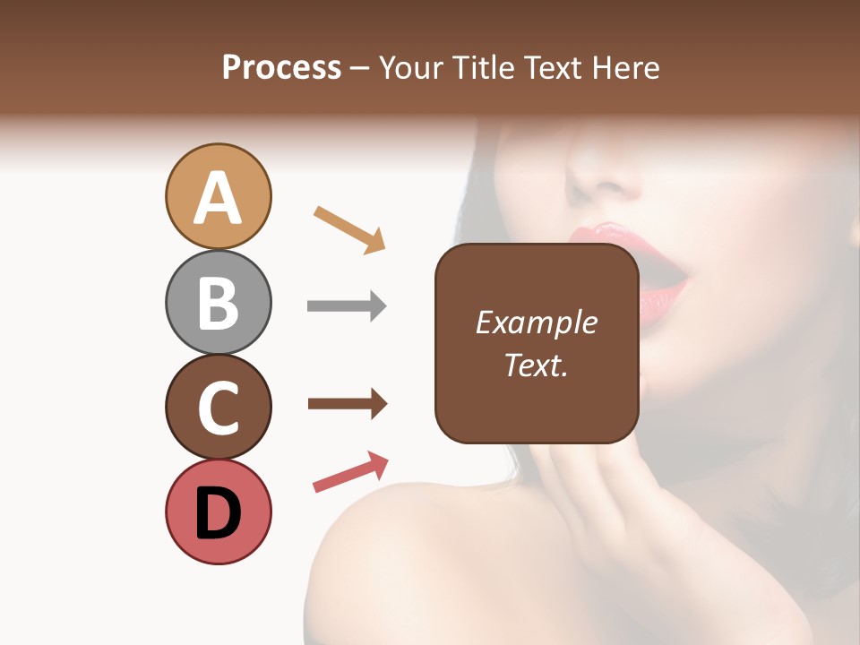 Face Isolated Lips PowerPoint Template