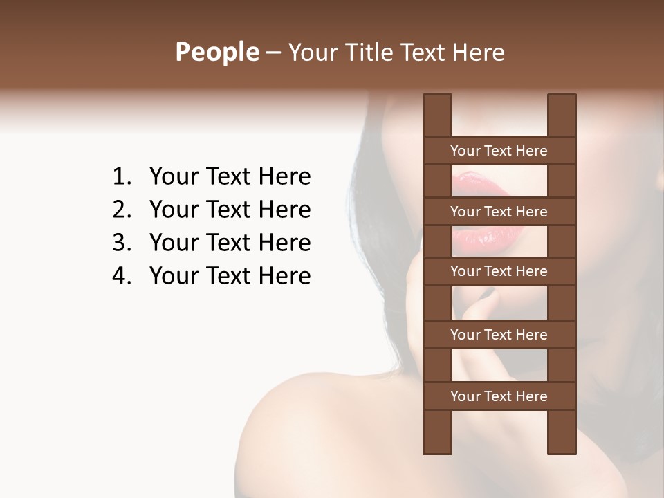 Face Isolated Lips PowerPoint Template