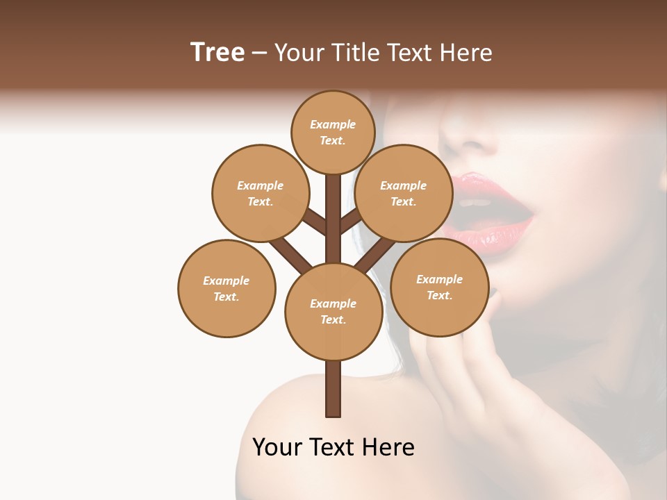 Face Isolated Lips PowerPoint Template