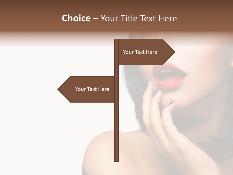 Face Isolated Lips PowerPoint Template