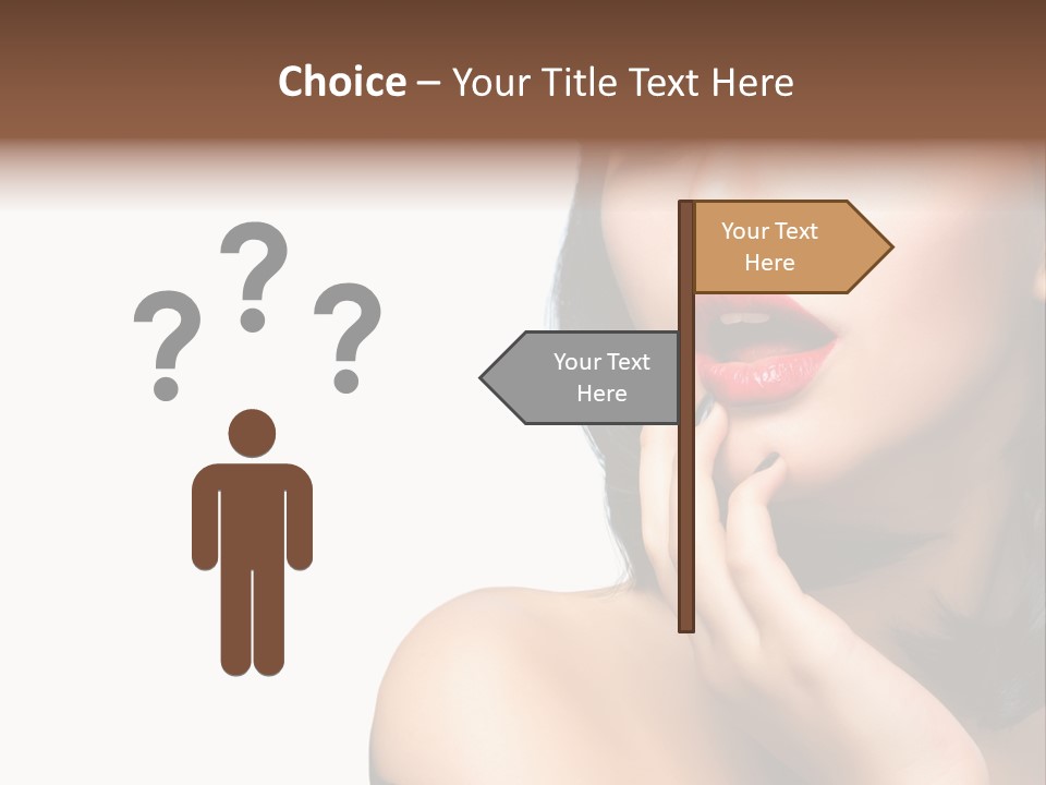 Face Isolated Lips PowerPoint Template