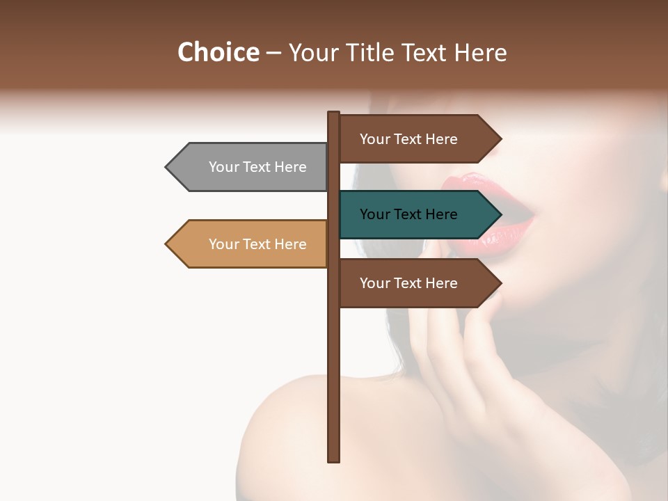 Face Isolated Lips PowerPoint Template