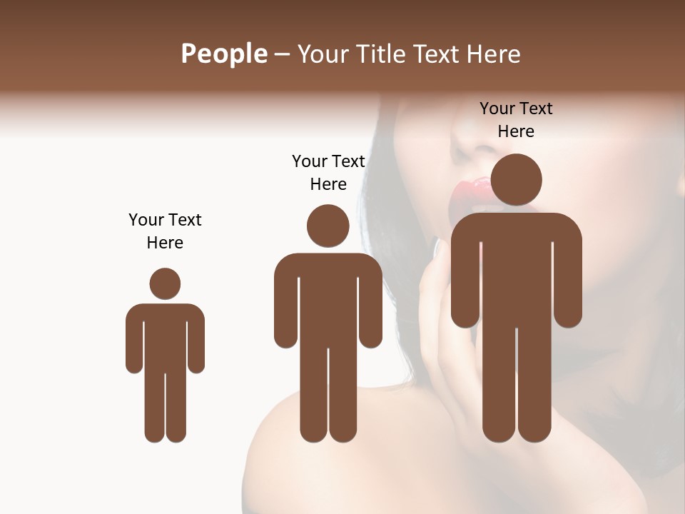 Face Isolated Lips PowerPoint Template