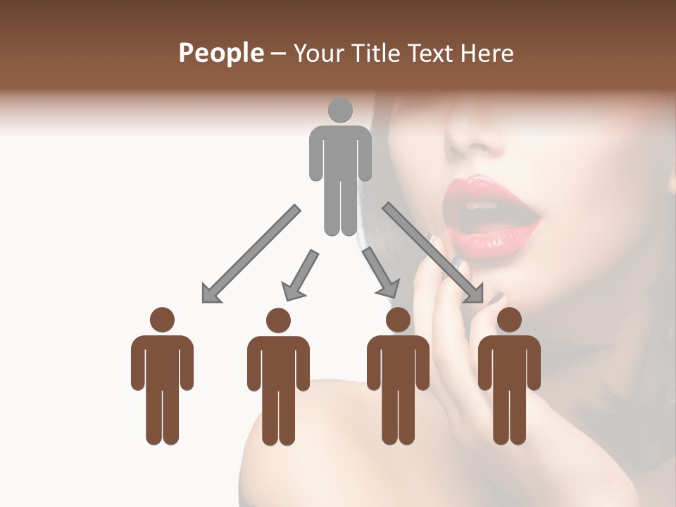 Face Isolated Lips PowerPoint Template