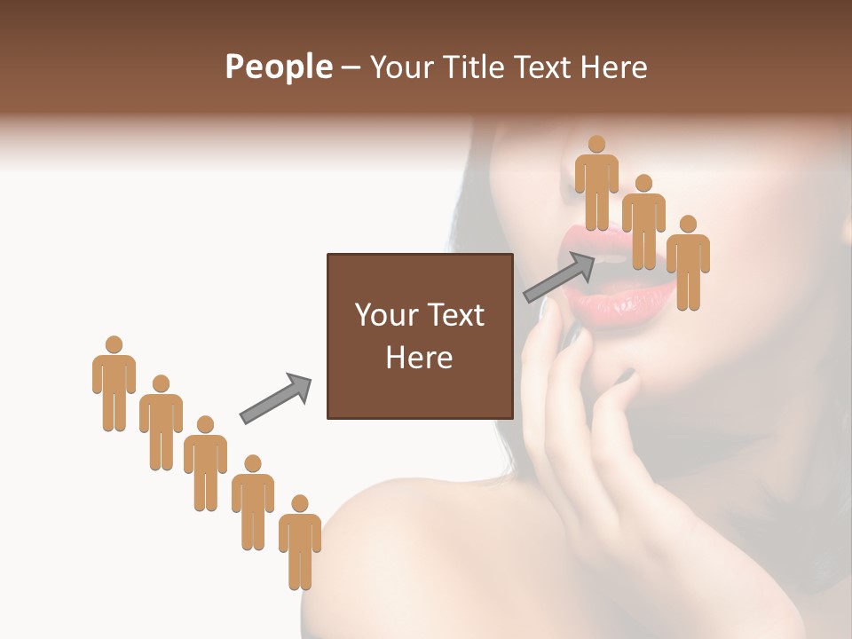 Face Isolated Lips PowerPoint Template