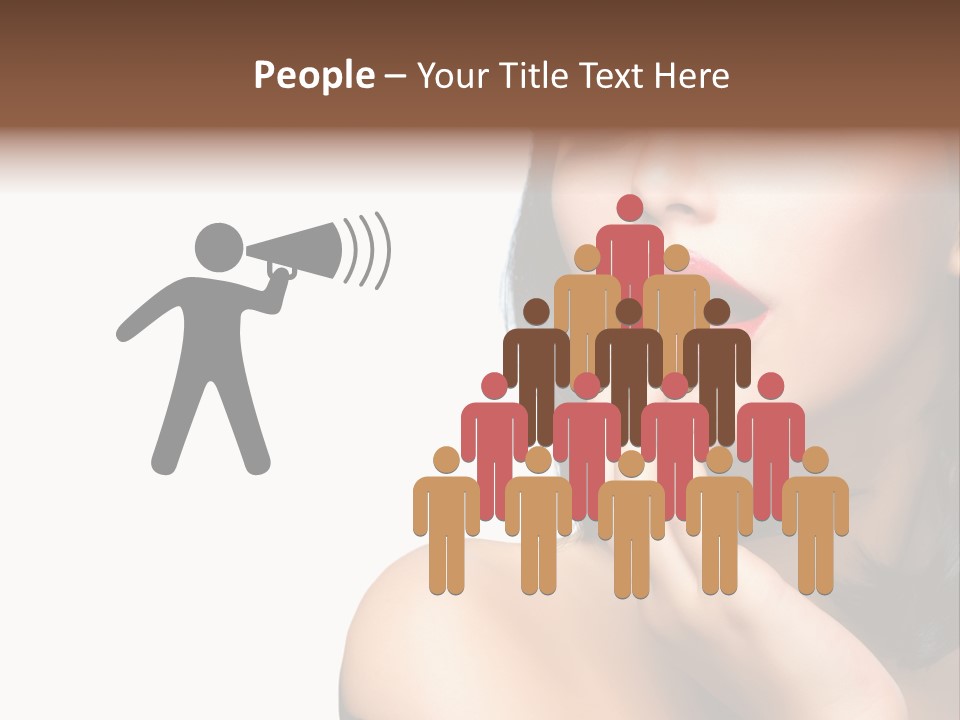 Face Isolated Lips PowerPoint Template