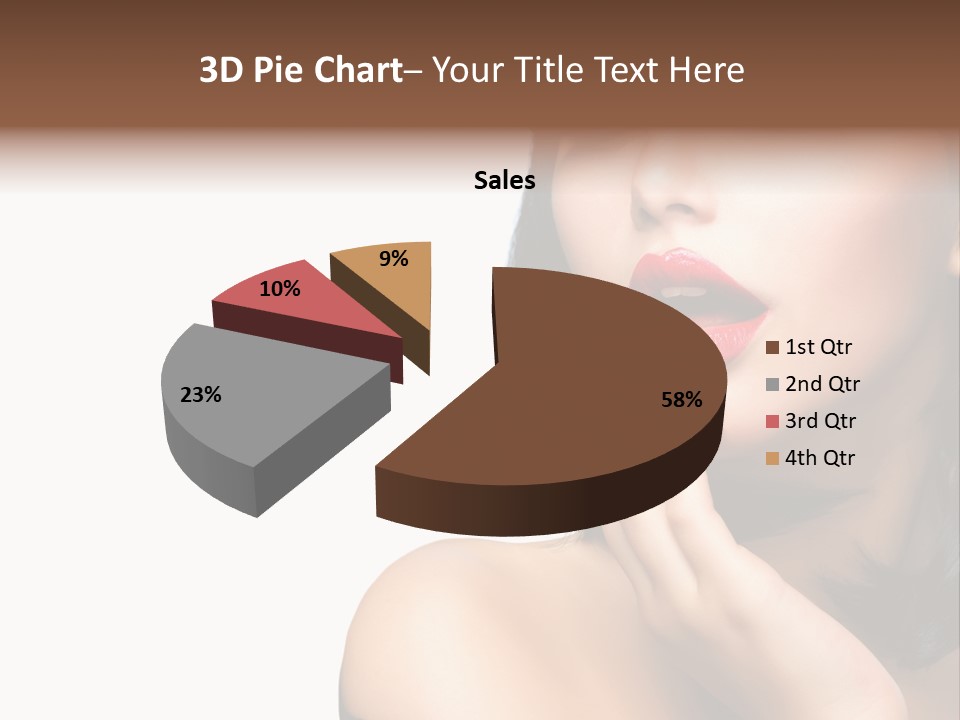 Face Isolated Lips PowerPoint Template