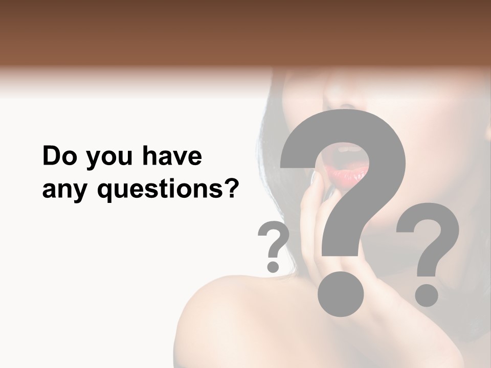 Face Isolated Lips PowerPoint Template