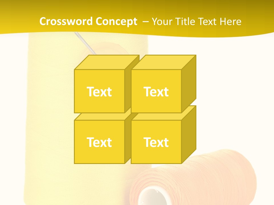 Nobody Cotton Object PowerPoint Template