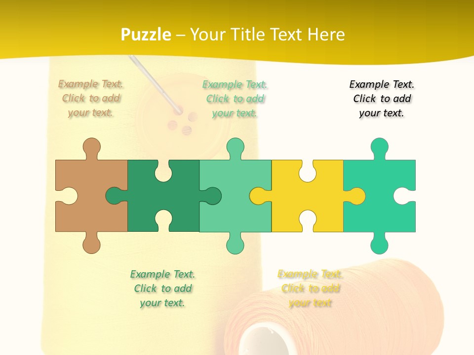 Nobody Cotton Object PowerPoint Template