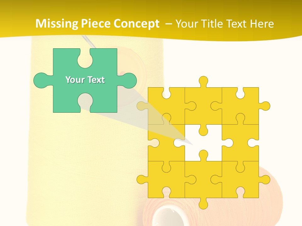 Nobody Cotton Object PowerPoint Template