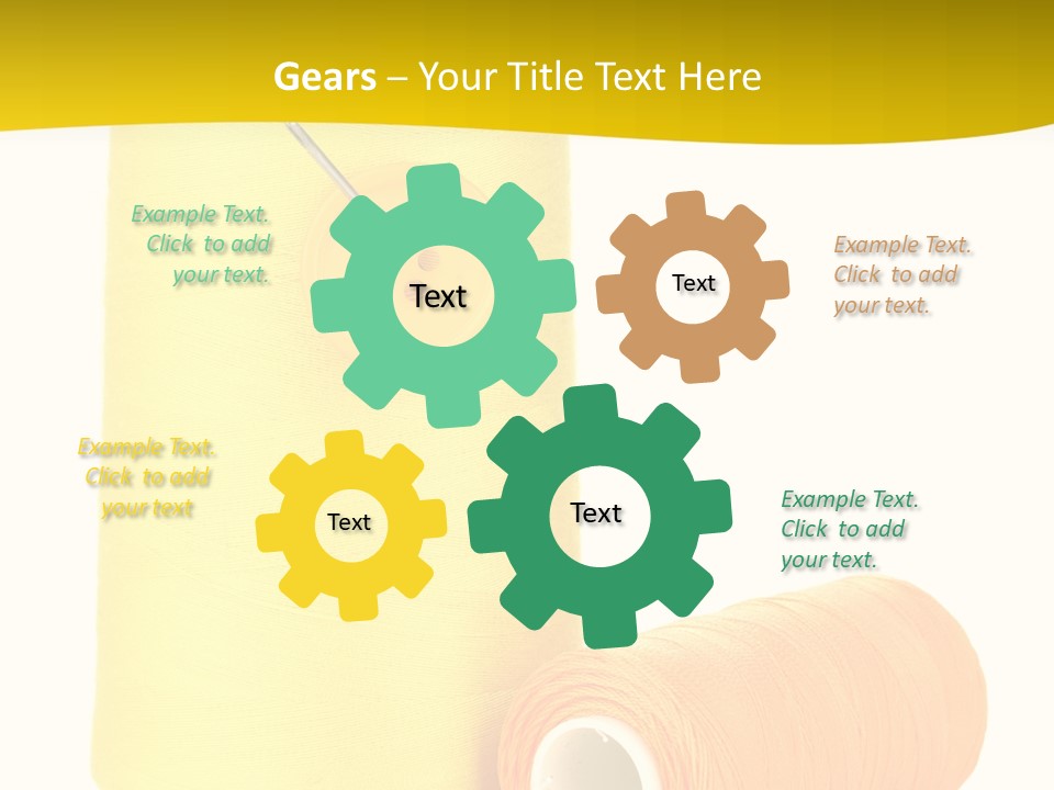 Nobody Cotton Object PowerPoint Template