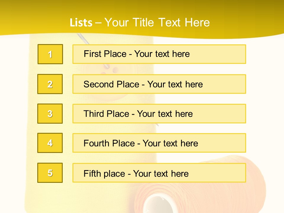 Nobody Cotton Object PowerPoint Template