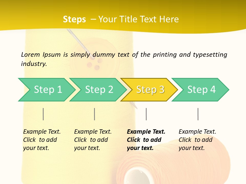 Nobody Cotton Object PowerPoint Template