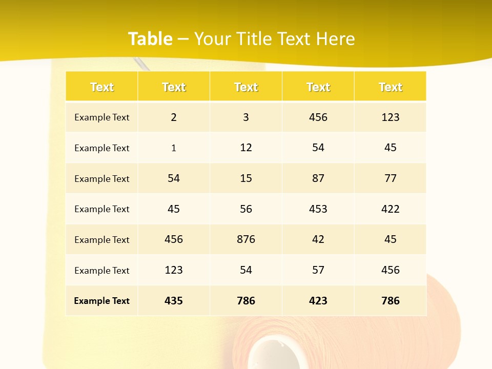 Nobody Cotton Object PowerPoint Template