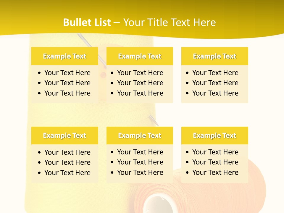 Nobody Cotton Object PowerPoint Template