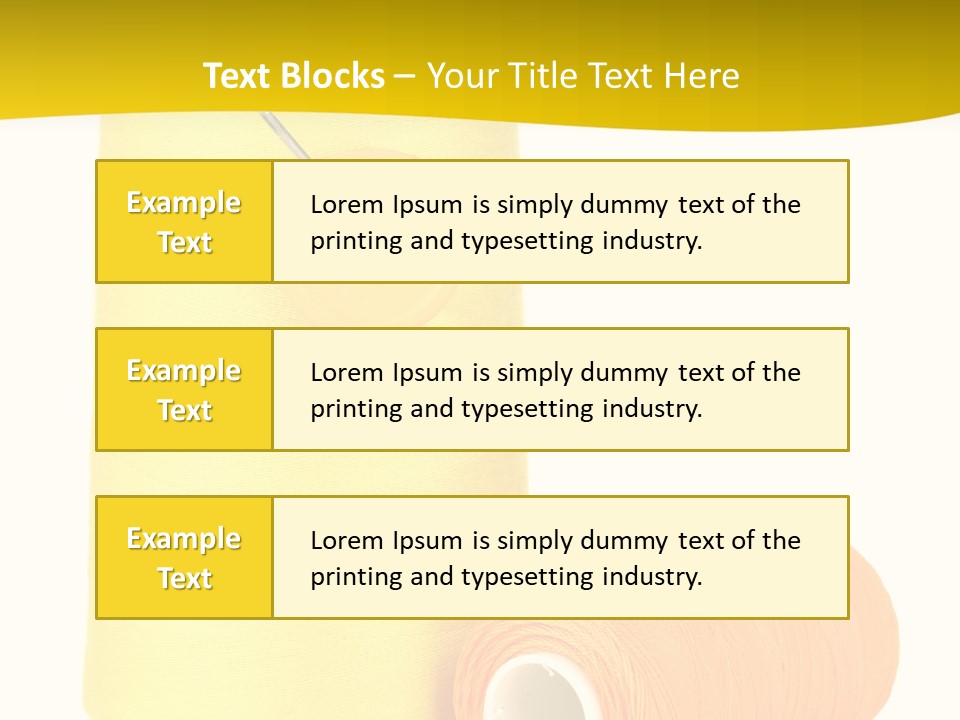 Nobody Cotton Object PowerPoint Template