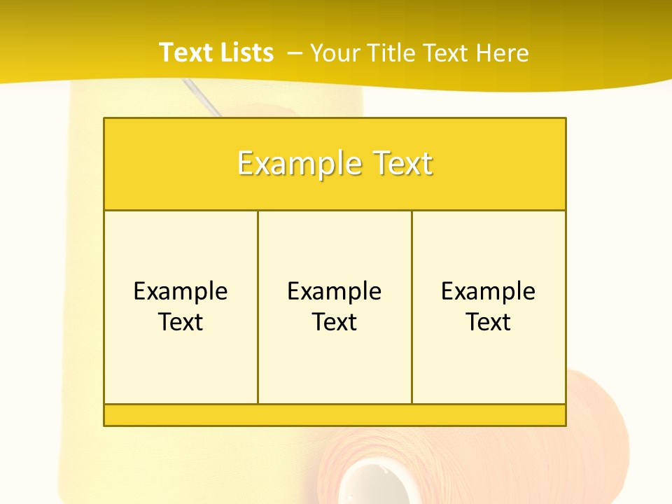 Nobody Cotton Object PowerPoint Template