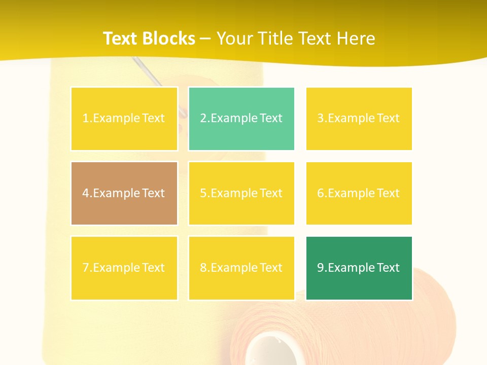 Nobody Cotton Object PowerPoint Template