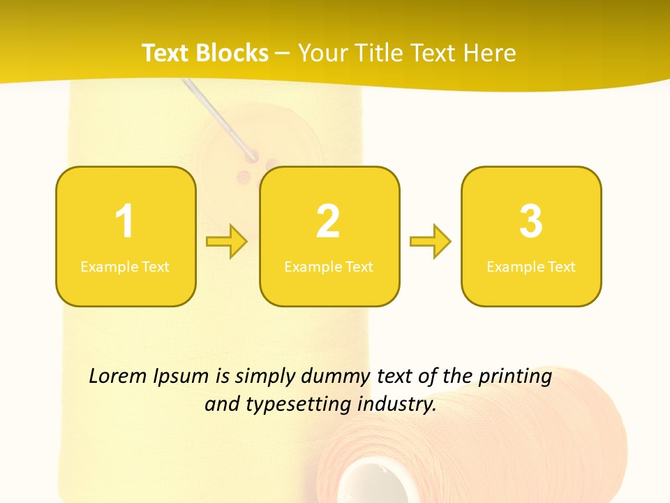 Nobody Cotton Object PowerPoint Template
