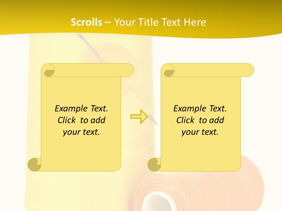 Nobody Cotton Object PowerPoint Template
