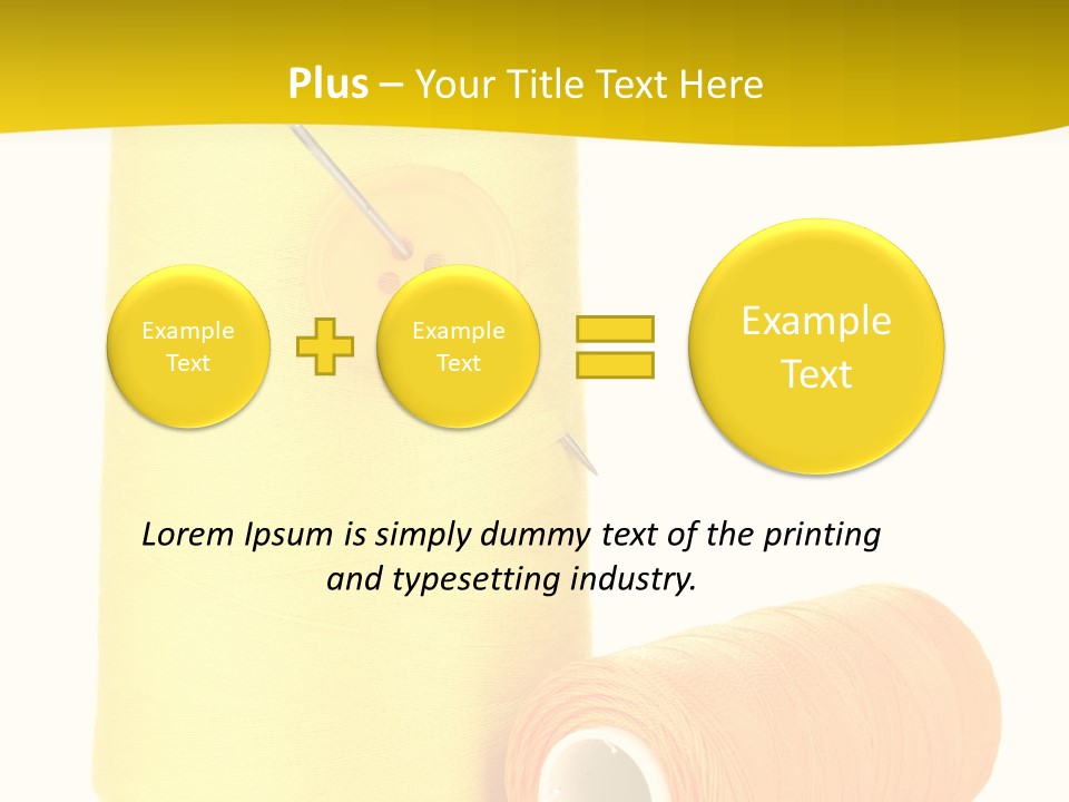 Nobody Cotton Object PowerPoint Template