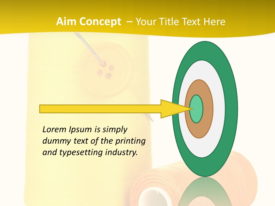 Nobody Cotton Object PowerPoint Template