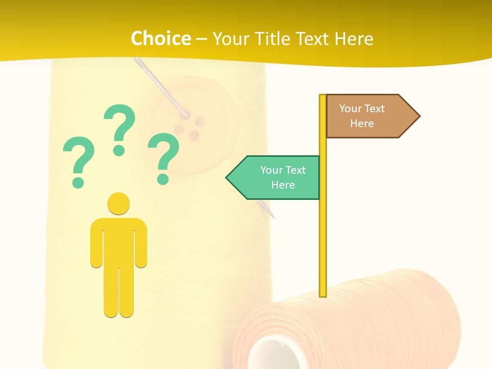 Nobody Cotton Object PowerPoint Template