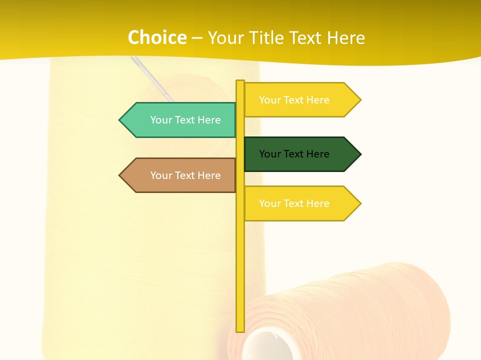 Nobody Cotton Object PowerPoint Template