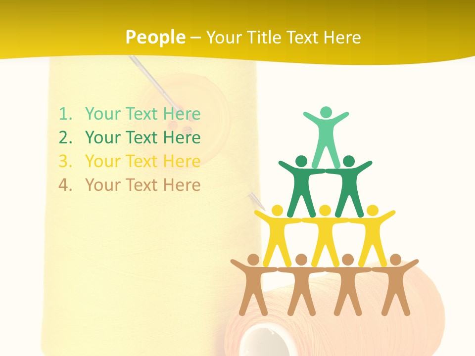 Nobody Cotton Object PowerPoint Template