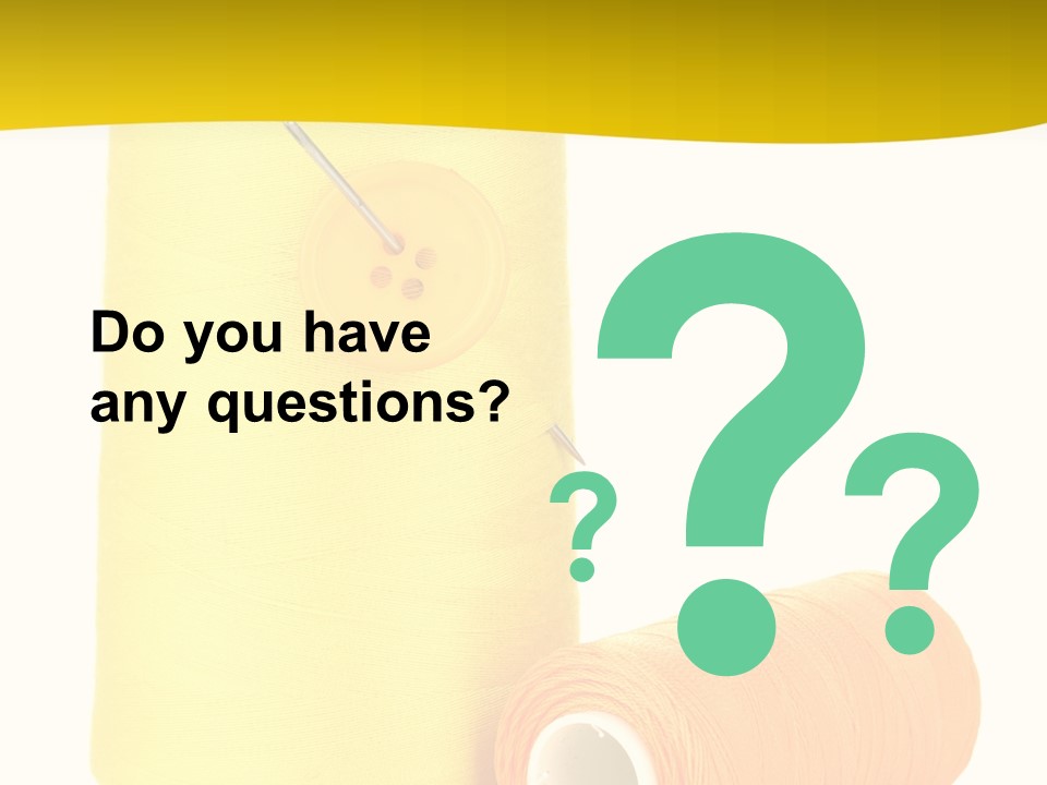 Nobody Cotton Object PowerPoint Template