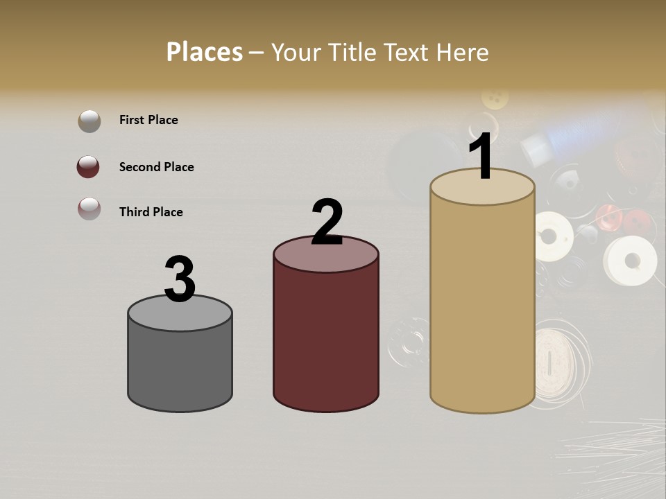 Bobbin Fibre Product PowerPoint Template