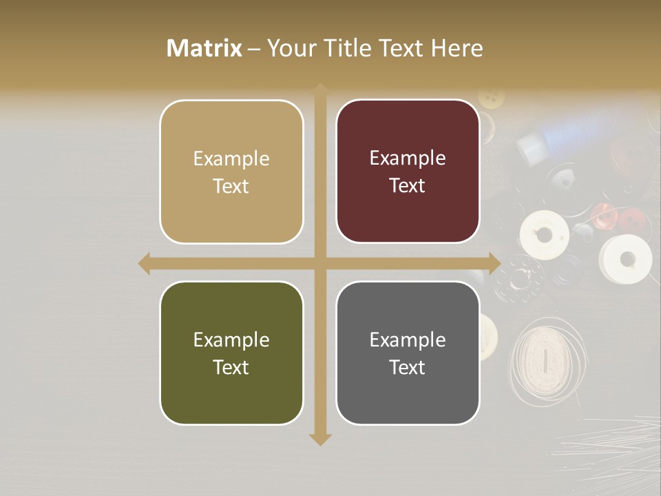 Bobbin Fibre Product PowerPoint Template