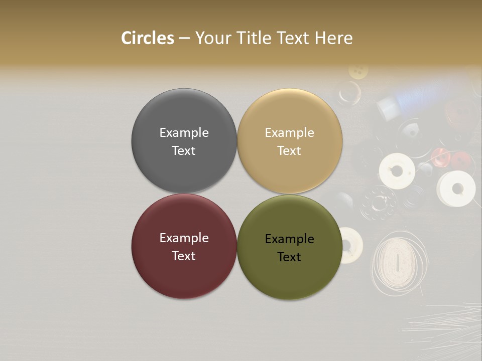 Bobbin Fibre Product PowerPoint Template
