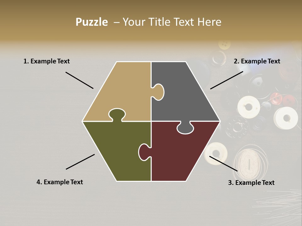 Bobbin Fibre Product PowerPoint Template