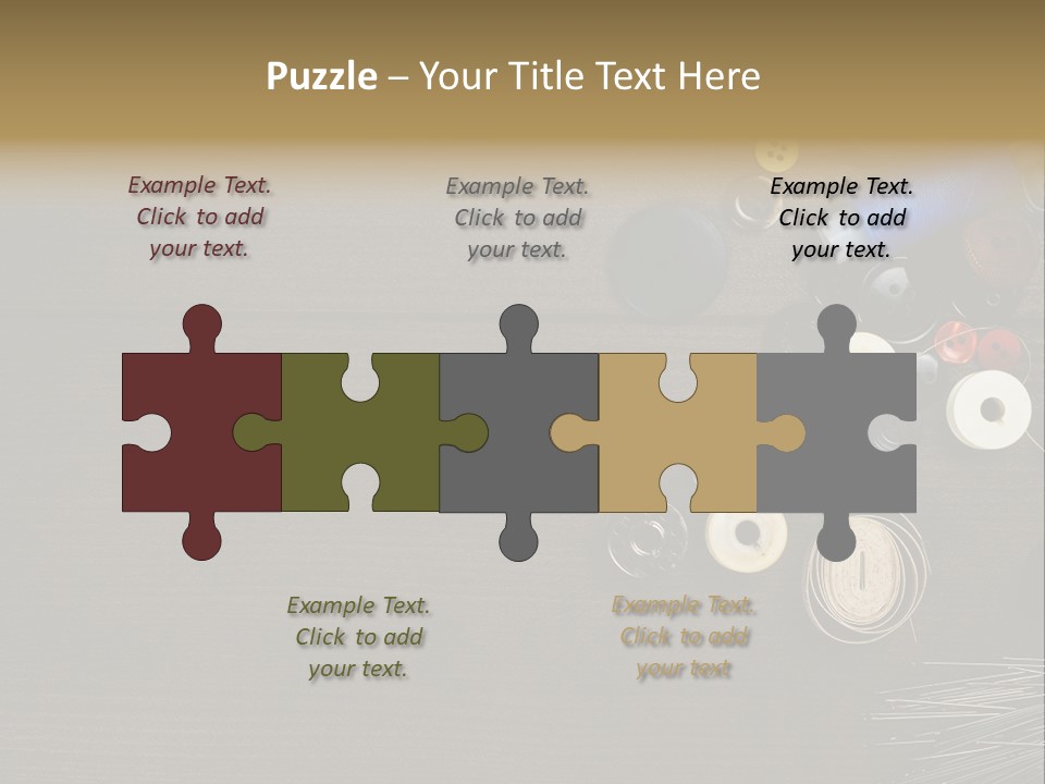 Bobbin Fibre Product PowerPoint Template