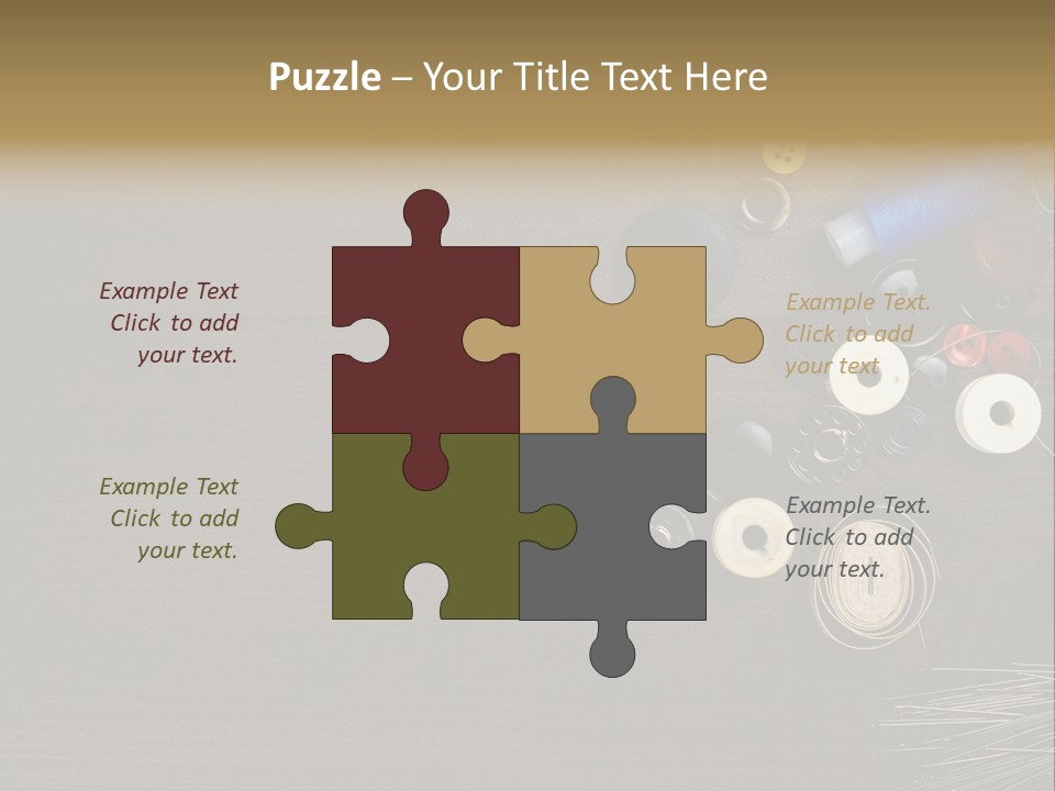 Bobbin Fibre Product PowerPoint Template