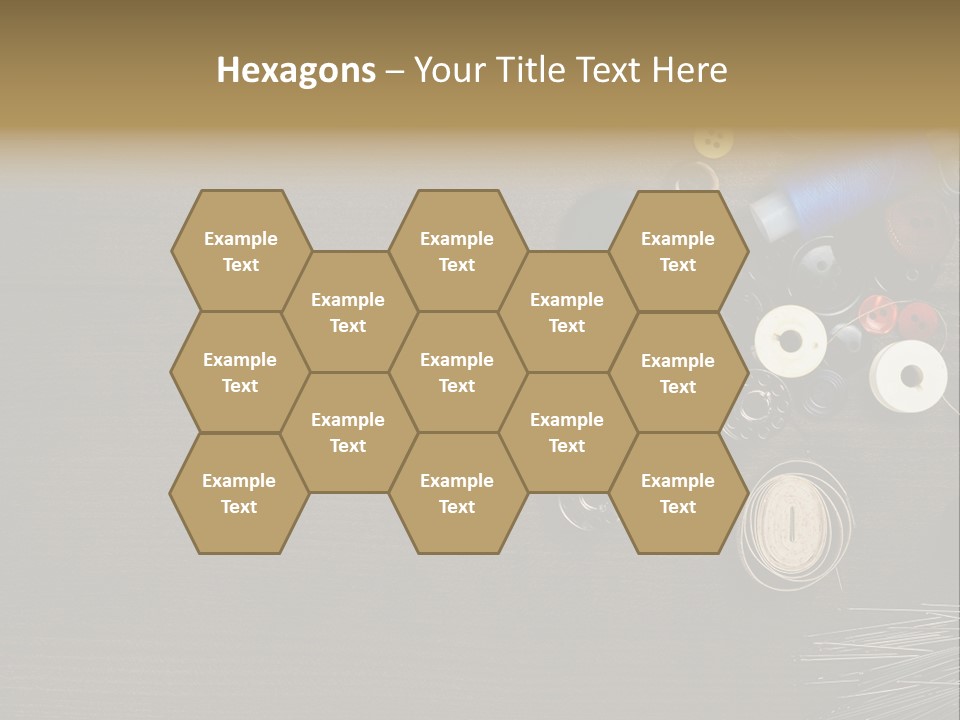 Bobbin Fibre Product PowerPoint Template