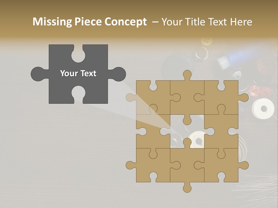 Bobbin Fibre Product PowerPoint Template