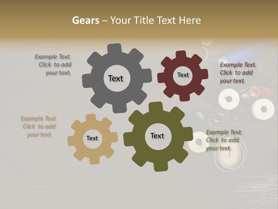 Bobbin Fibre Product PowerPoint Template