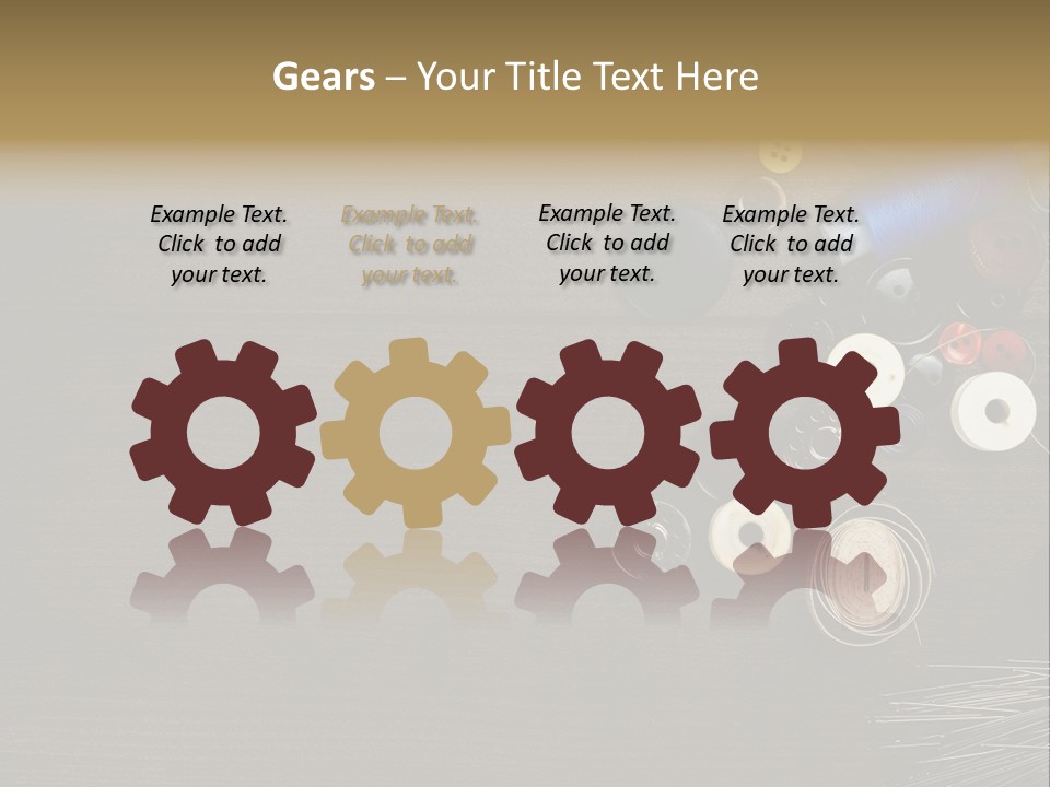 Bobbin Fibre Product PowerPoint Template