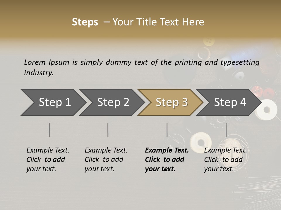 Bobbin Fibre Product PowerPoint Template