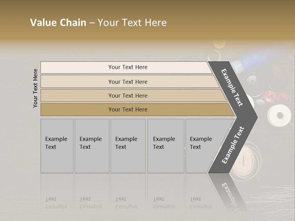 Bobbin Fibre Product PowerPoint Template