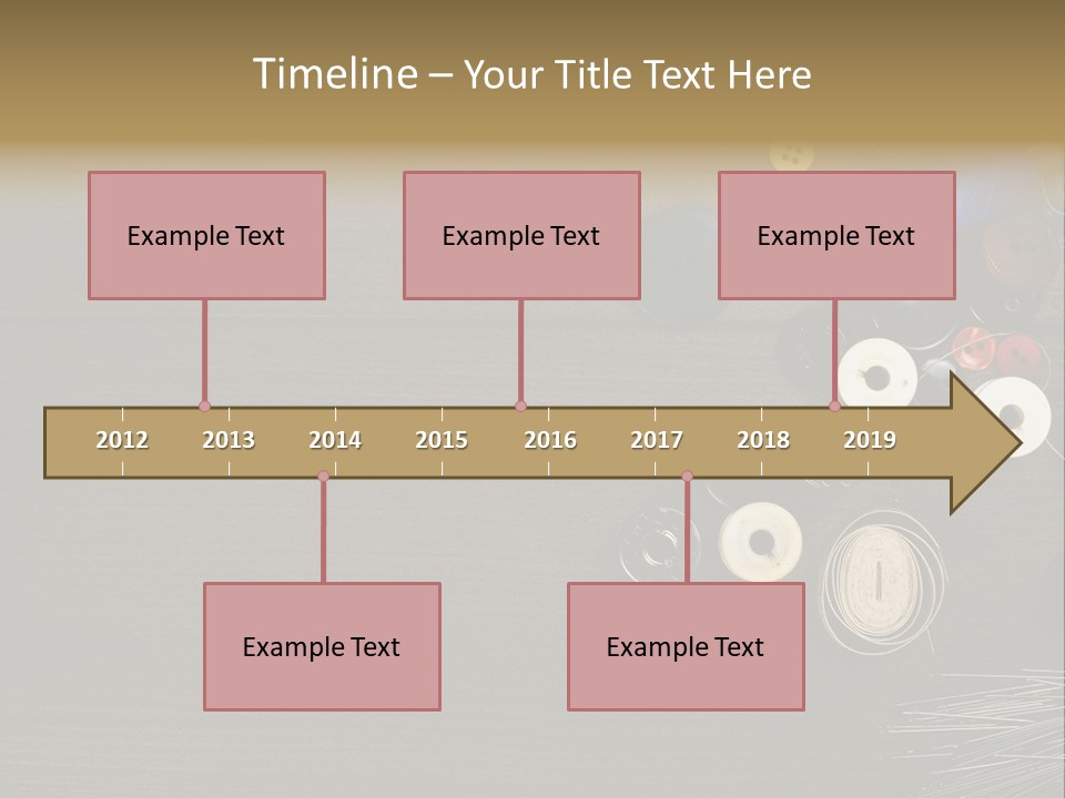 Bobbin Fibre Product PowerPoint Template